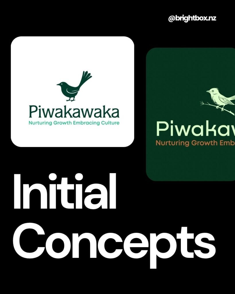 Childcare Centre Logo Design: Pīwakawaka ELC Branding Project 5 Logo Design