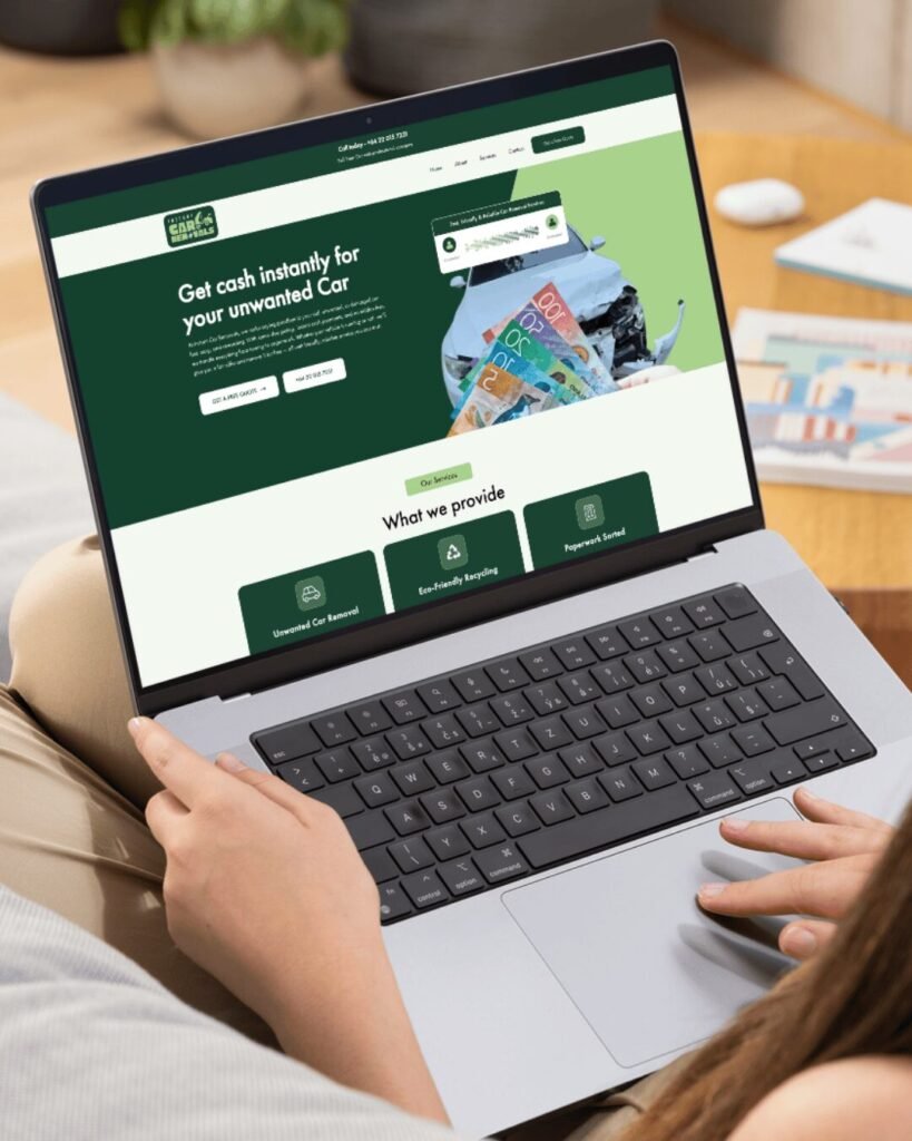 Car Removal Website 1 Website Design Auckland 6 -Bright Box | Social Media Marketing - Auckland