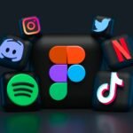 Instagram and TikTok app icons among other social platforms, representing social search SEO