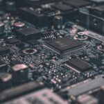 Close-up of a circuit board representing website data security and privacy