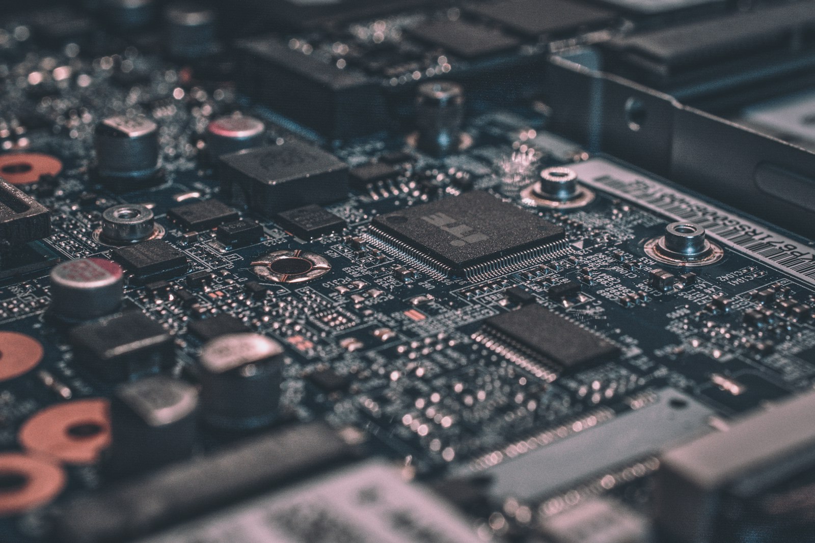 Close-up of a circuit board representing website data security and privacy